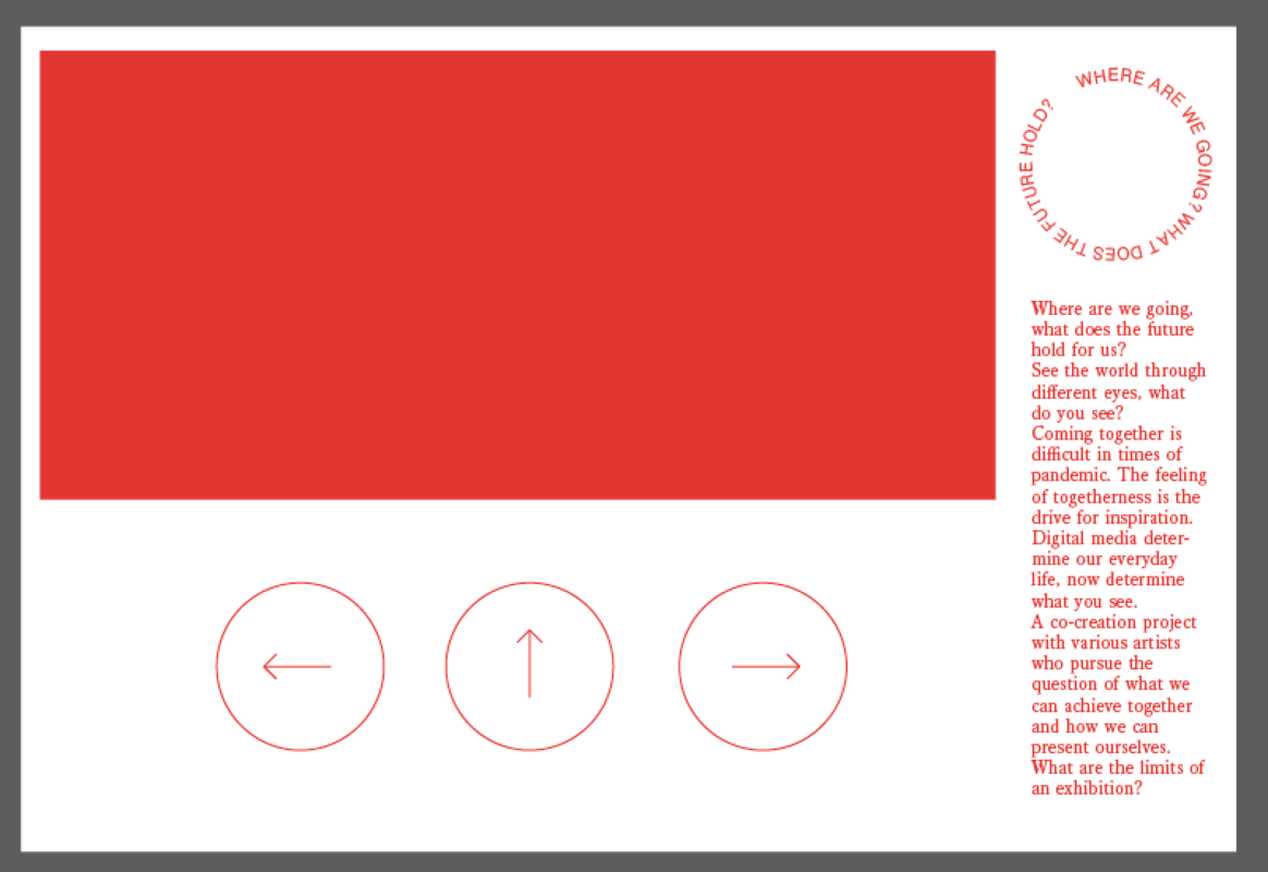 Web interface showing the control layout